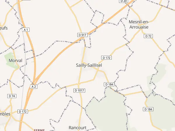 Plan de Sailly-Saillisel