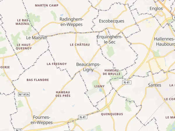 Plan de Beaucamps-Ligny