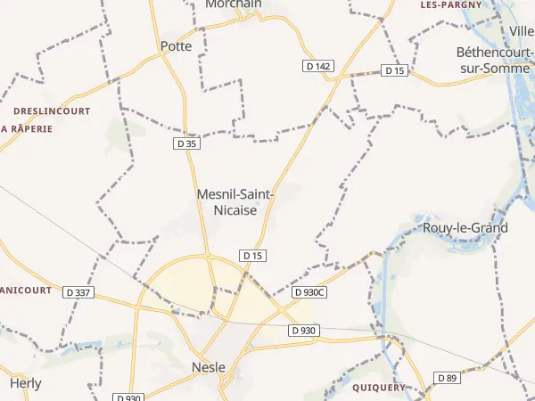 Plan de Mesnil-Saint-Nicaise