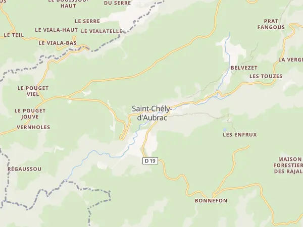Plan de Saint-Chély-d’Aubrac