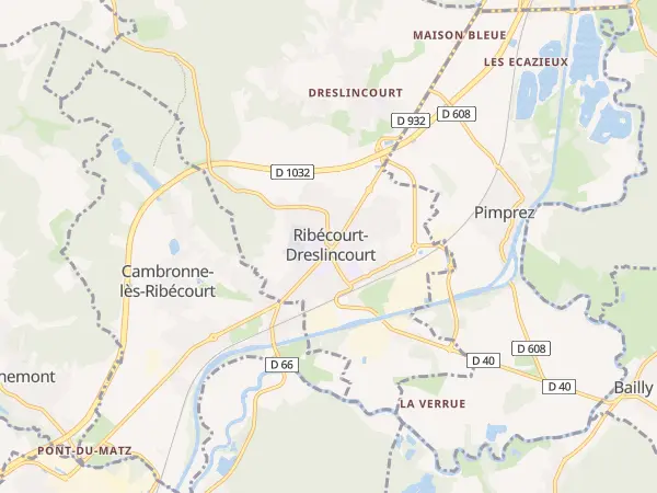 Plan de Ribécourt-Dreslincourt