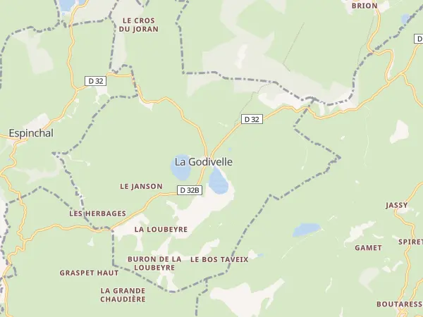 Plan de La Godivelle