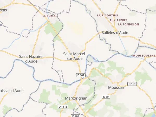 Plan de Saint-Marcel-sur-Aude