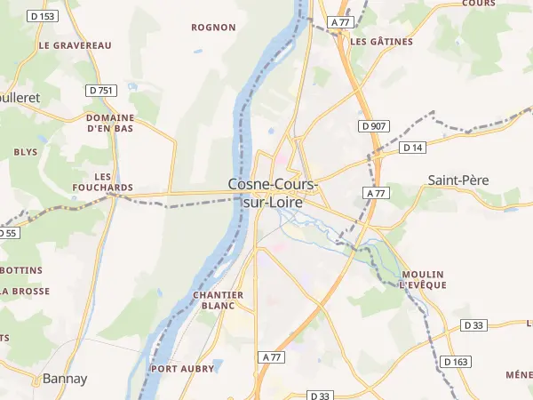 Plan de Cosne-Cours-sur-Loire