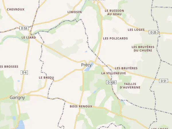 Plan de Précy