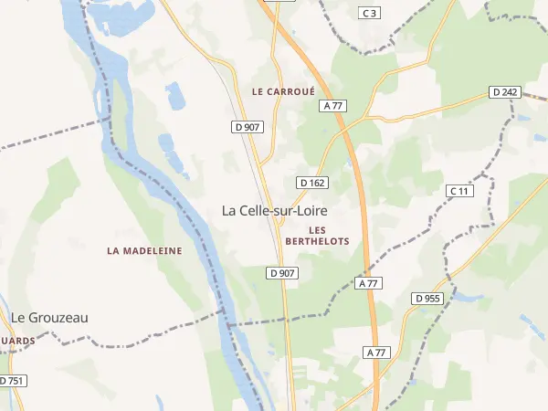 Plan de La Celle-sur-Loire