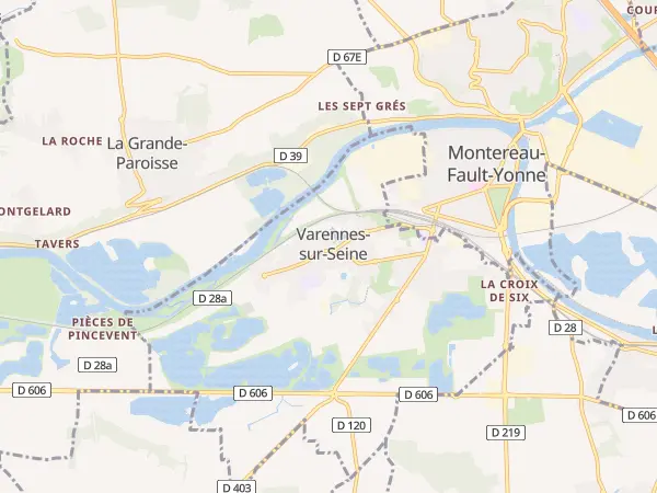 Plan de Varennes-sur-Seine