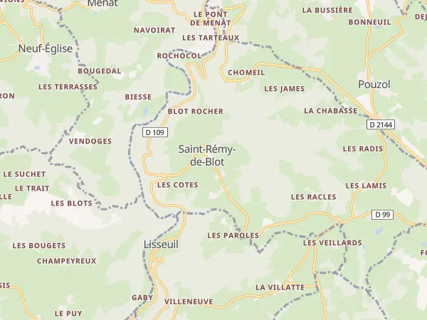 Plan de Saint-Rémy-de-Blot