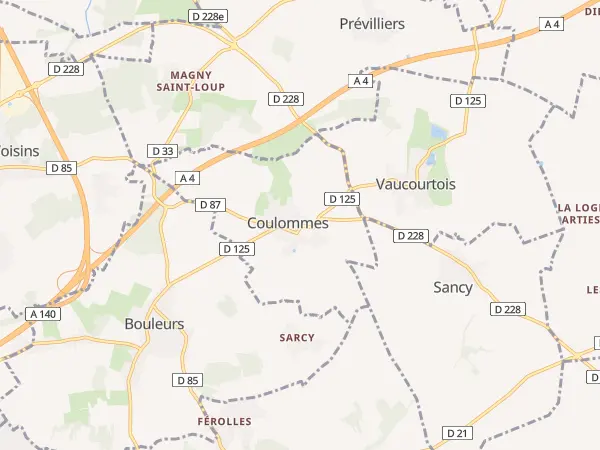 Plan de Coulommes