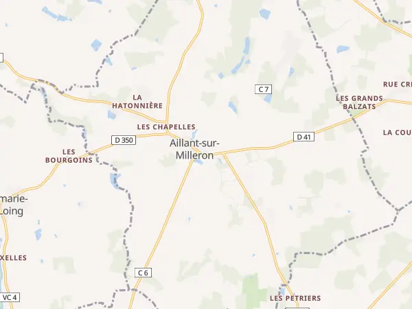 Plan de Aillant-sur-Milleron