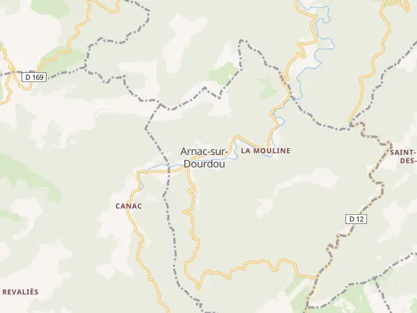 Plan de Arnac-sur-Dourdou