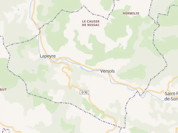 Plan de Versols-et-Lapeyre