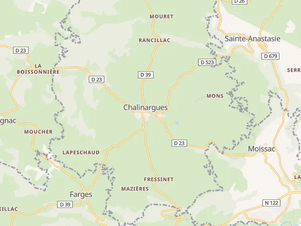 Plan de Chalinargues