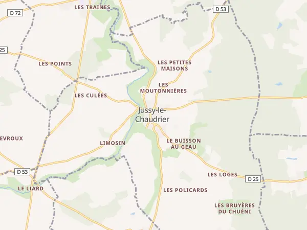 Plan de Jussy-le-Chaudrier