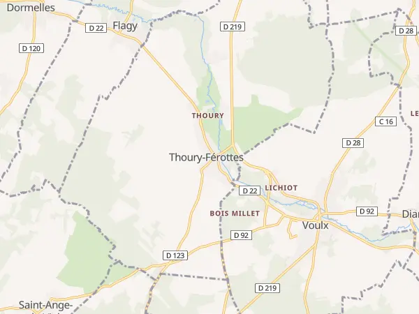 Plan de Thoury-Férottes