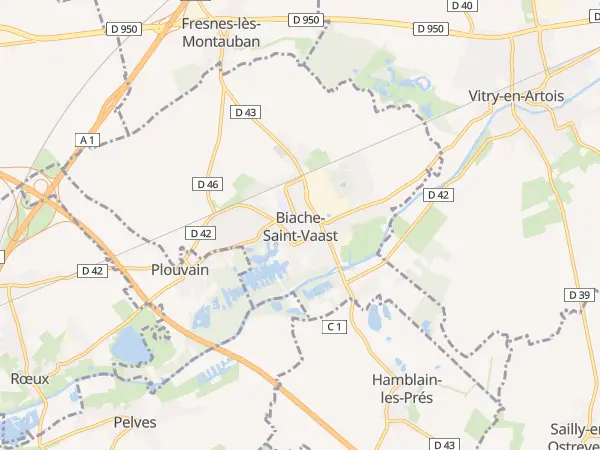 Plan de Biache-Saint-Vaast