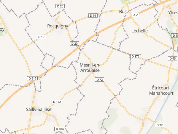 Plan de Mesnil-en-Arrouaise