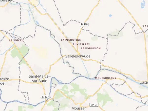 Plan de Sallèles-d’Aude