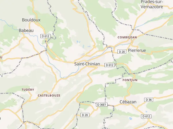 Plan de Saint-Chinian