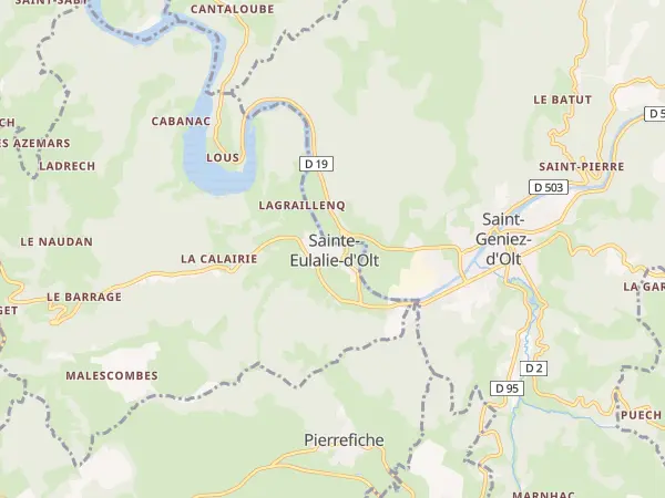 Plan de Sainte-Eulalie-d’Olt