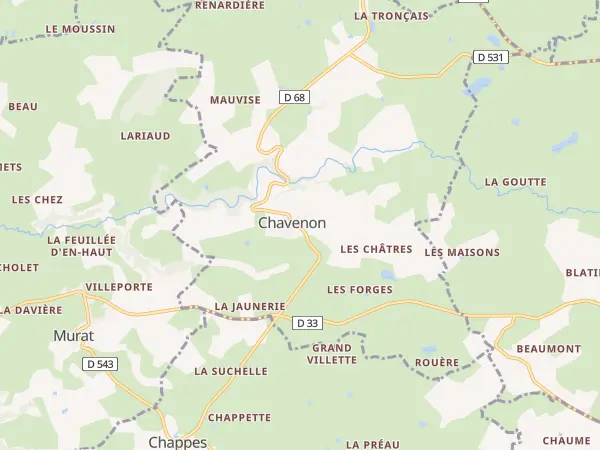 Plan de Chavenon