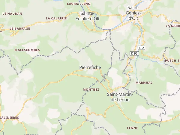 Plan de Pierrefiche