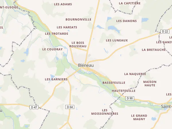 Plan de Bléneau