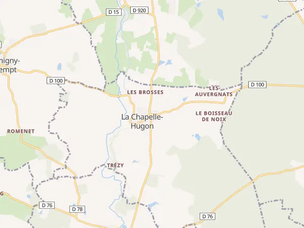 Plan de La Chapelle-Hugon