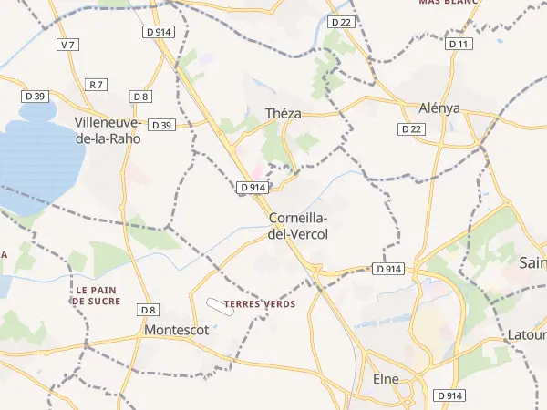 Plan de Corneilla-del-Vercol