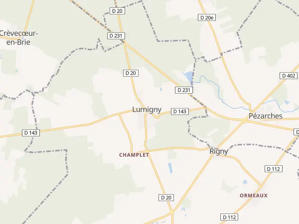 Plan de Lumigny-Nesles-Ormeaux