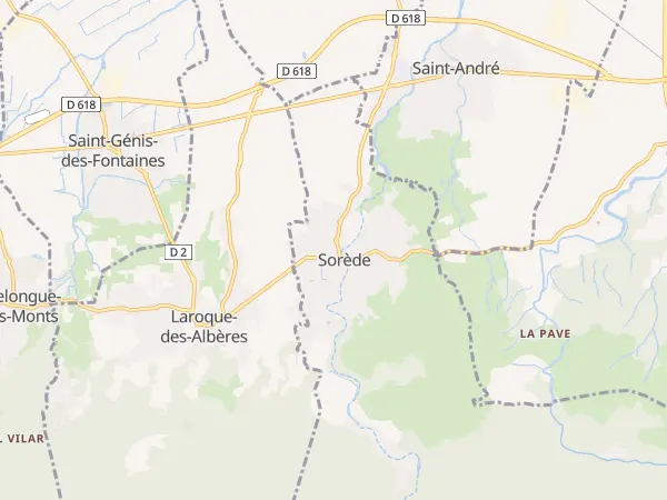 Plan de Sorède