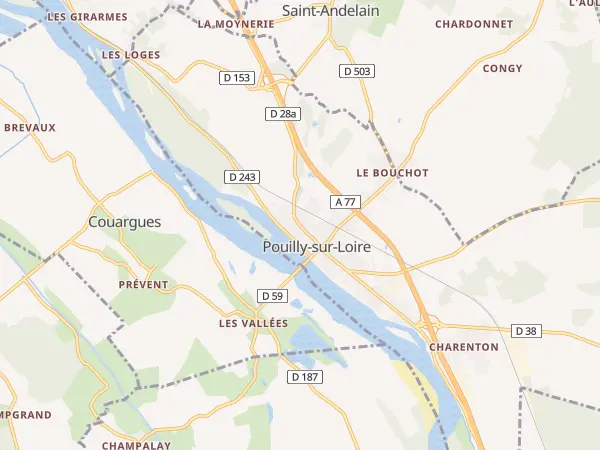 Plan de Pouilly-sur-Loire
