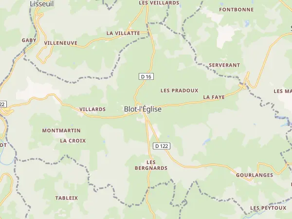 Plan de Blot-l’Église