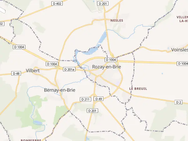 Plan de Rozay-en-Brie
