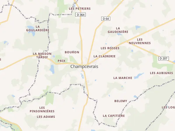 Plan de Champcevrais