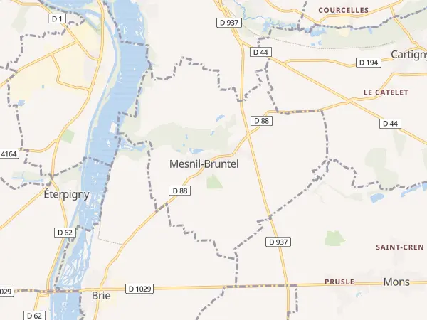 Plan de Mesnil-Bruntel