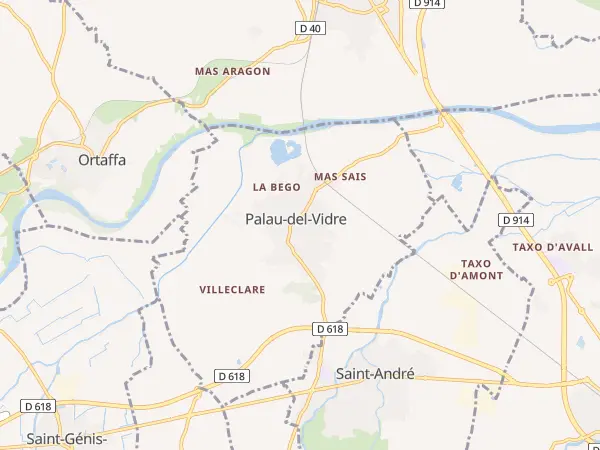 Plan de Palau-del-Vidre