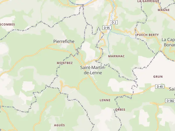 Plan de Saint-Martin-de-Lenne