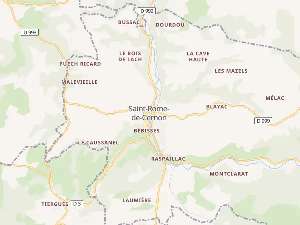 Plan de Saint-Rome-de-Cernon
