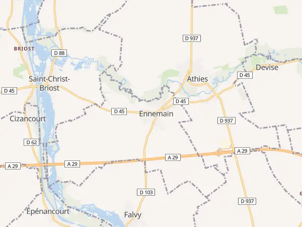 Plan de Ennemain