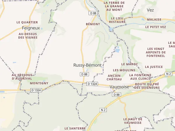 Plan de Russy-Bémont