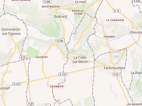 Plan de La Celle-sur-Morin