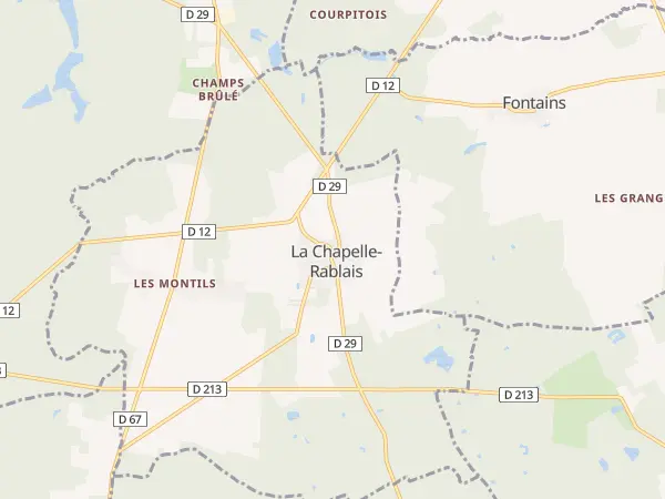 Plan de La Chapelle-Rablais