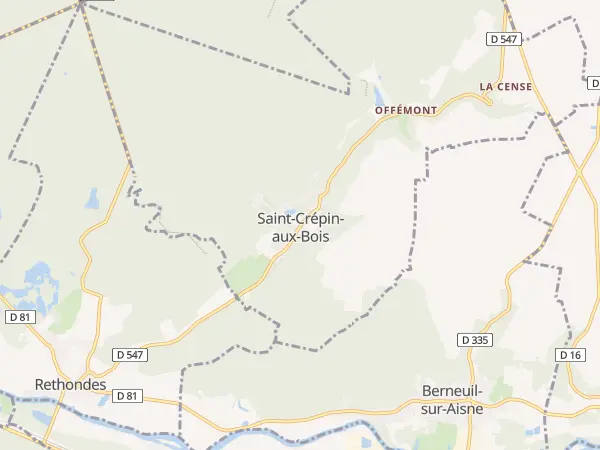 Plan de Saint-Crépin-aux-Bois