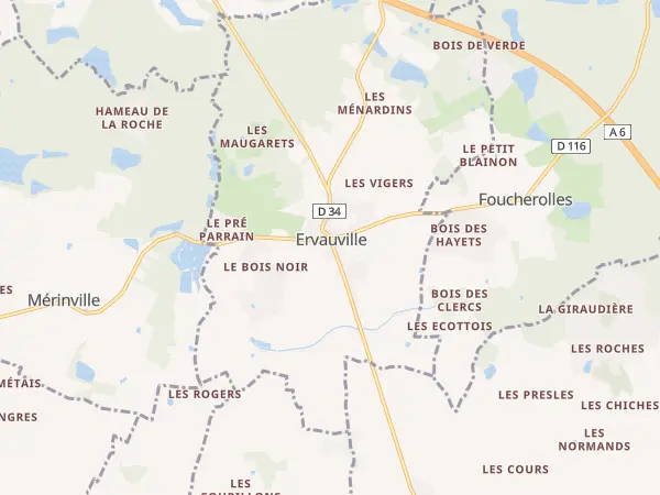 Plan de Ervauville