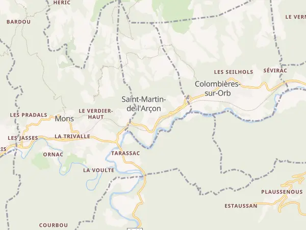 Plan de Saint-Martin-de-l’Arçon