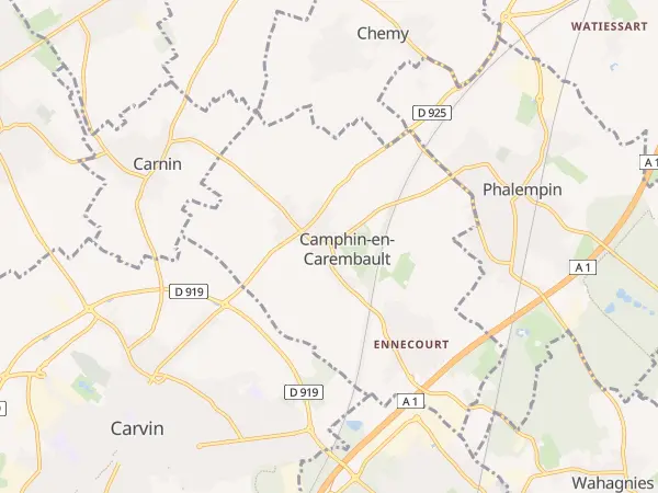 Plan de Camphin-en-Carembault