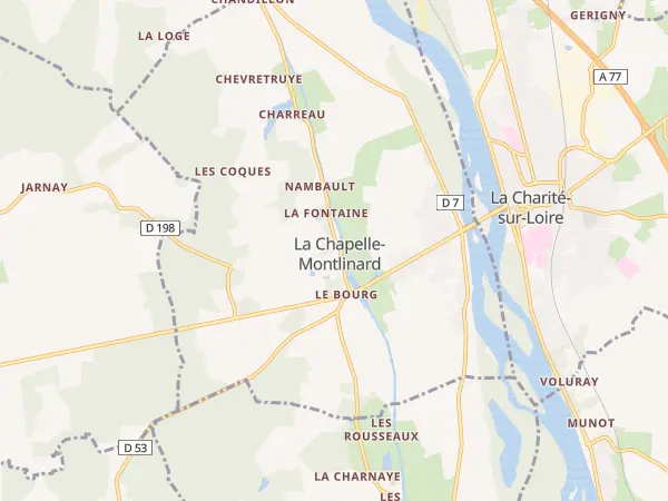Plan de La Chapelle-Montlinard