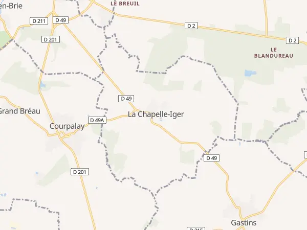 Plan de La Chapelle-Iger