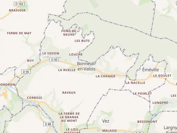 Plan de Bonneuil-en-Valois